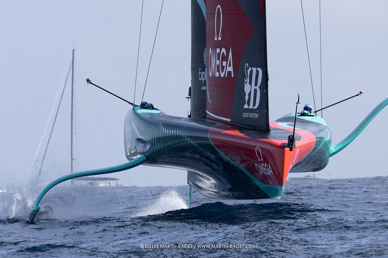 16 10 2024, Barcelona (ESP), Louis Vuitton 37th America's Cup, Final Match, Race Day 4, Warm up Race 5