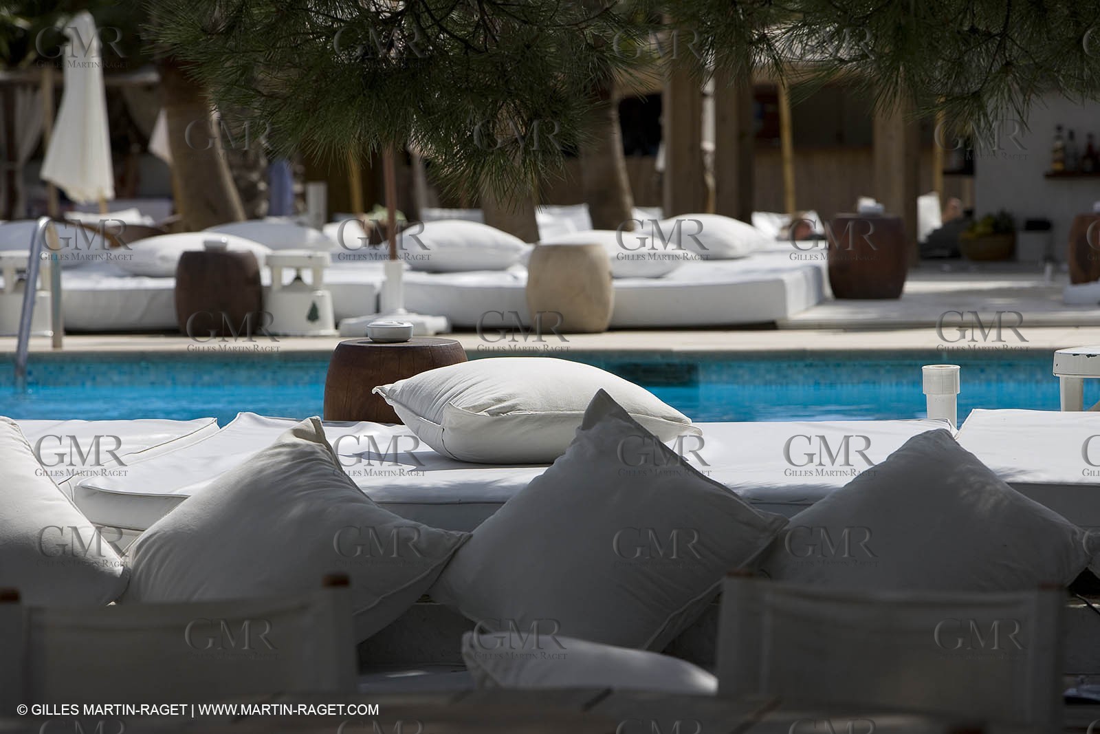 06 09 2007 - Saint Tropez (FRA, 83) - Superyachts - Motoryachts - Mangusta 92 Triple Fun in Saint Tropez - At Nikki Beach Club 55 at Pampelonne Beach