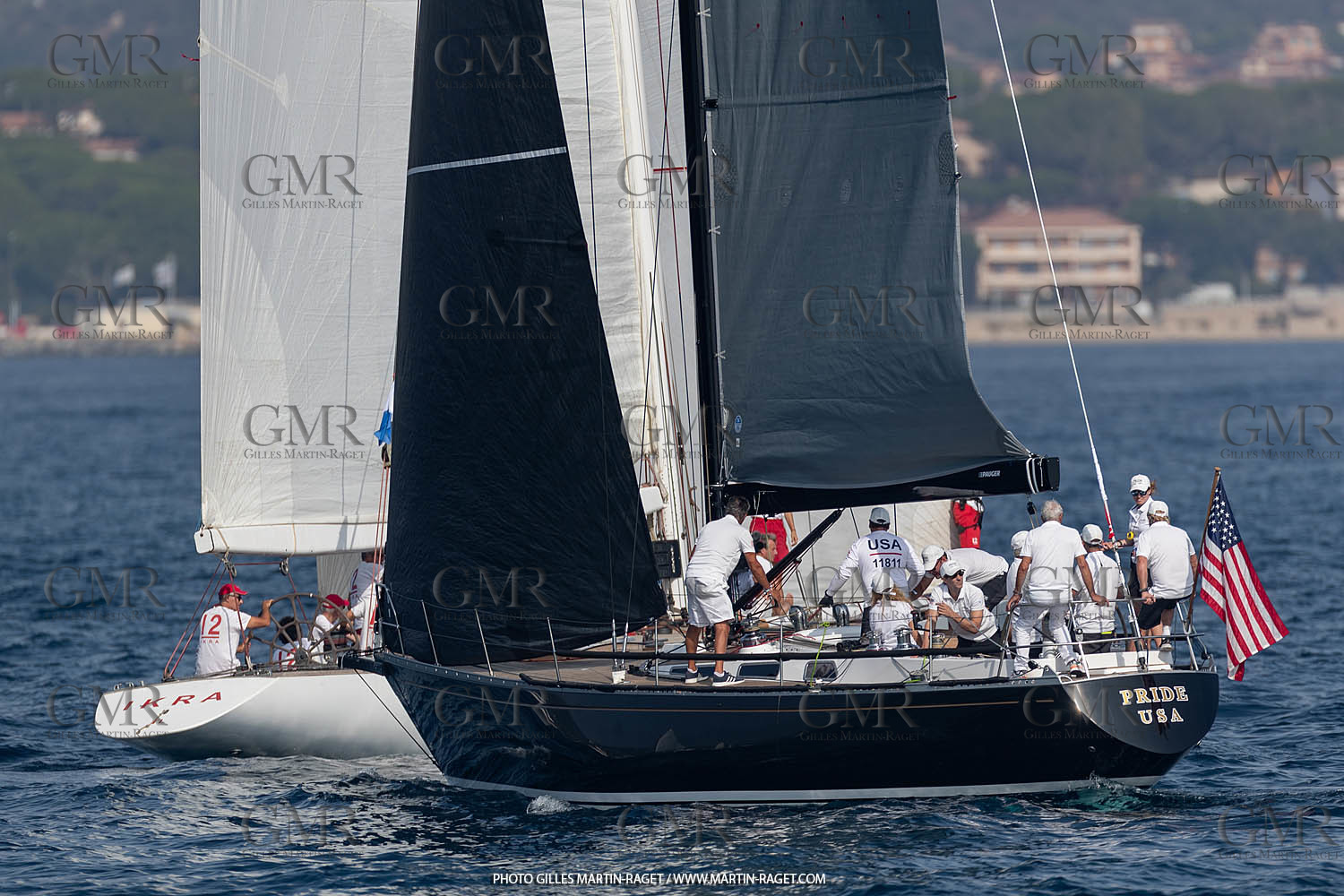 05 10 2023, Saint-Tropez (FRA,83), Les Voiles de Saint-Tropez 2023, Race Day 5, Défi Pride Vs Ikra