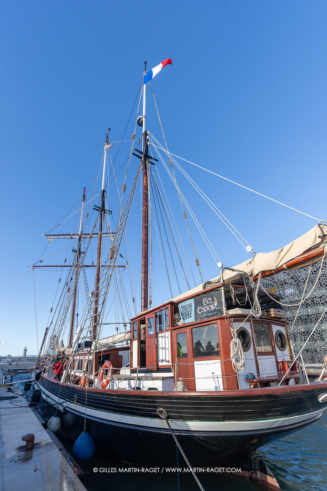 23 10 2025, Marseille (FRA), MED25 - Armada pour la Paix - Le Bel Espoir ammaré au Mucem