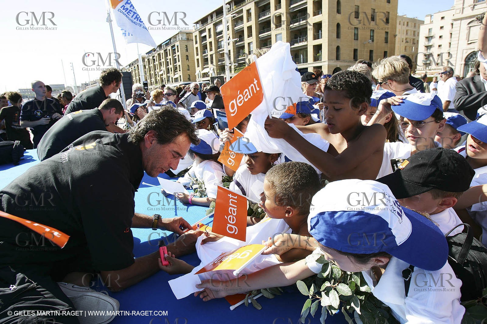 Orange II-2004 Mediterranee Record-Arrival at Marseilles-In the historical harbour