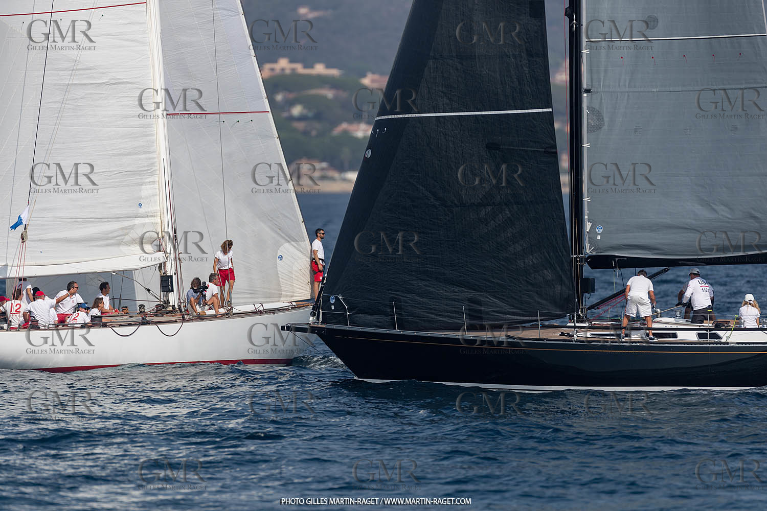 05 10 2023, Saint-Tropez (FRA,83), Les Voiles de Saint-Tropez 2023, Race Day 5, Défi Pride Vs Ikra