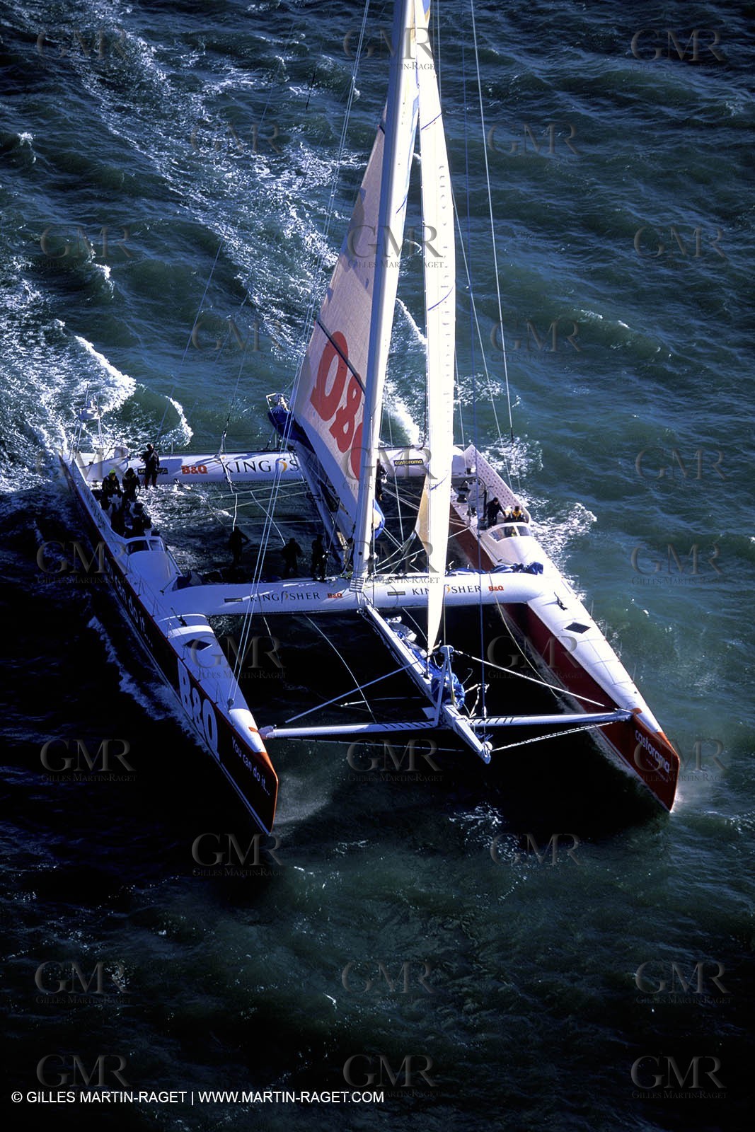 Kingfisher II - Jules Verne Trophy 2002 start - Brest
