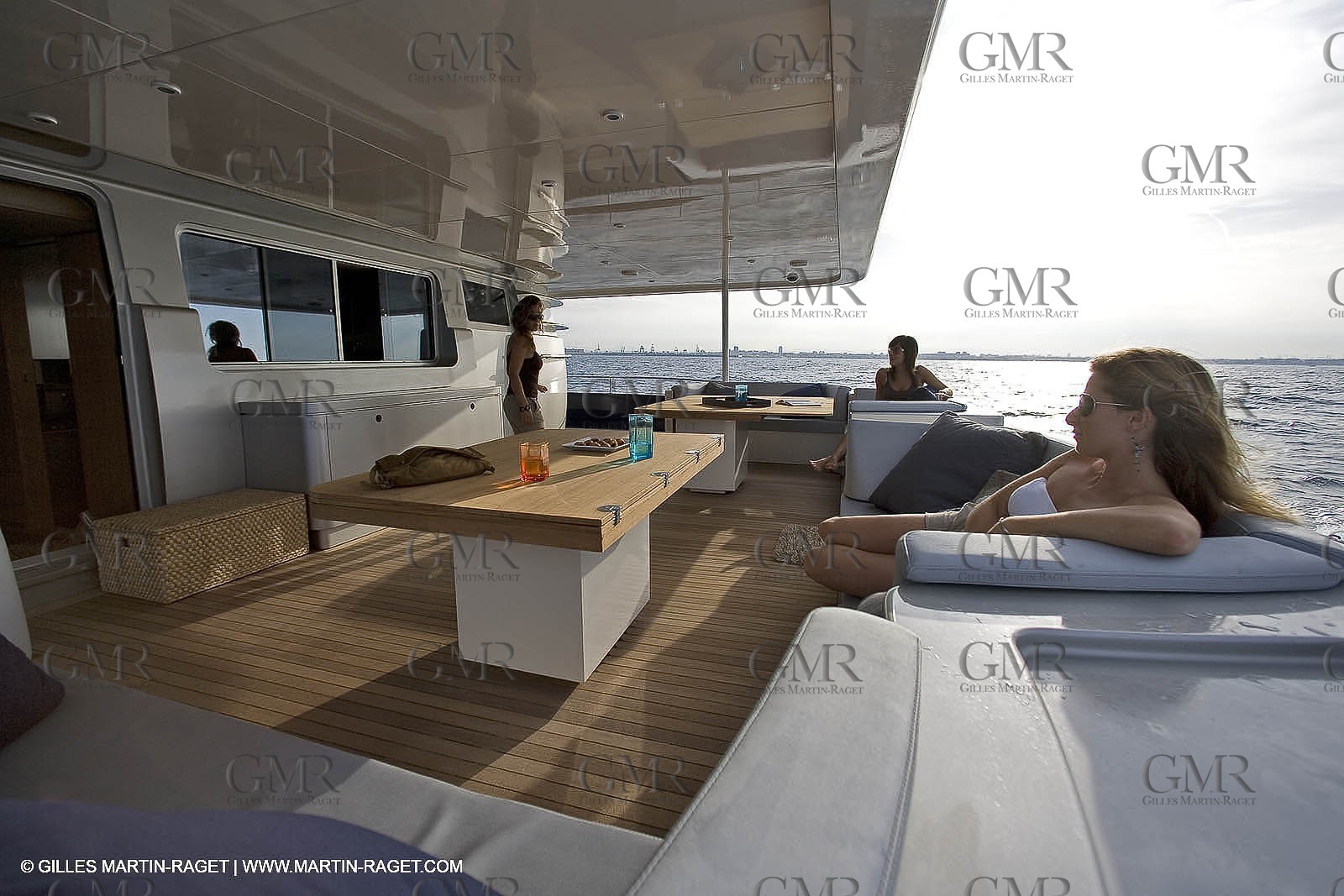 11 06 2007 - Valencia (Spain) - Super Yacht Catamaran Bradley, Gilles Vaton design built by H2X in la Ciotat (France)