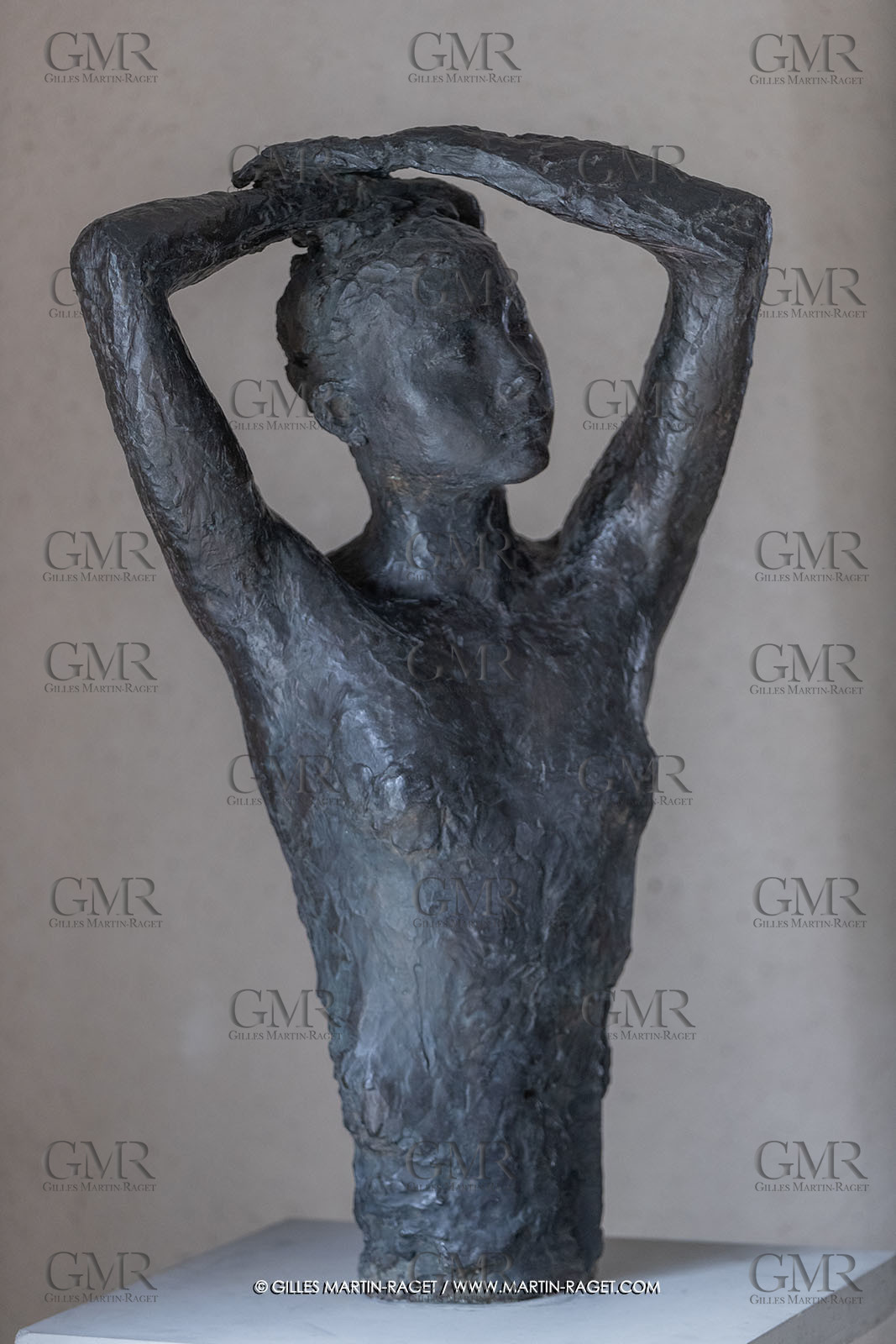 01 06 2023, St Rémy de Provence, Oeuvre de Germaine Richier, Sava Alexandra 1944, bronze patiné foncé, Exemplaire d'exposition, fondeur : Susse, Paris, 82,5 x 50 x 37 cm, collection famille Germaine Richier