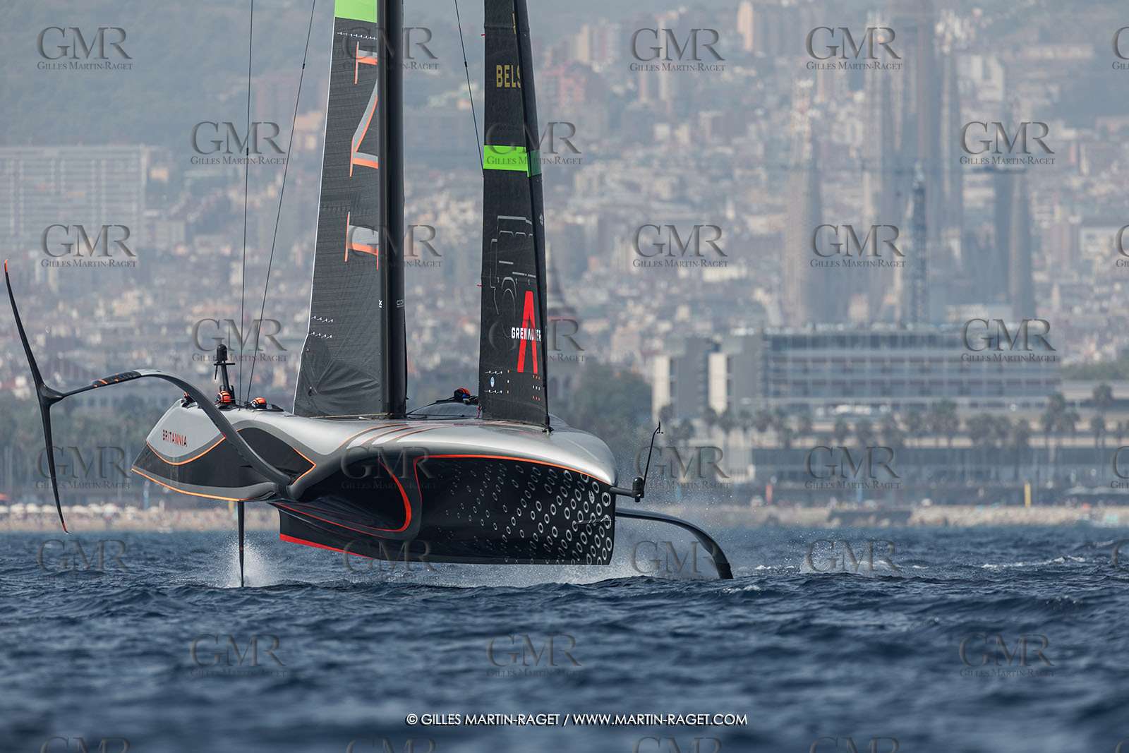 24 08 2024, Barcelona (ESP), Louis Vuitton 37th America's Cup, Louis Vuitton Prelilinary Regatta, Race Day 3