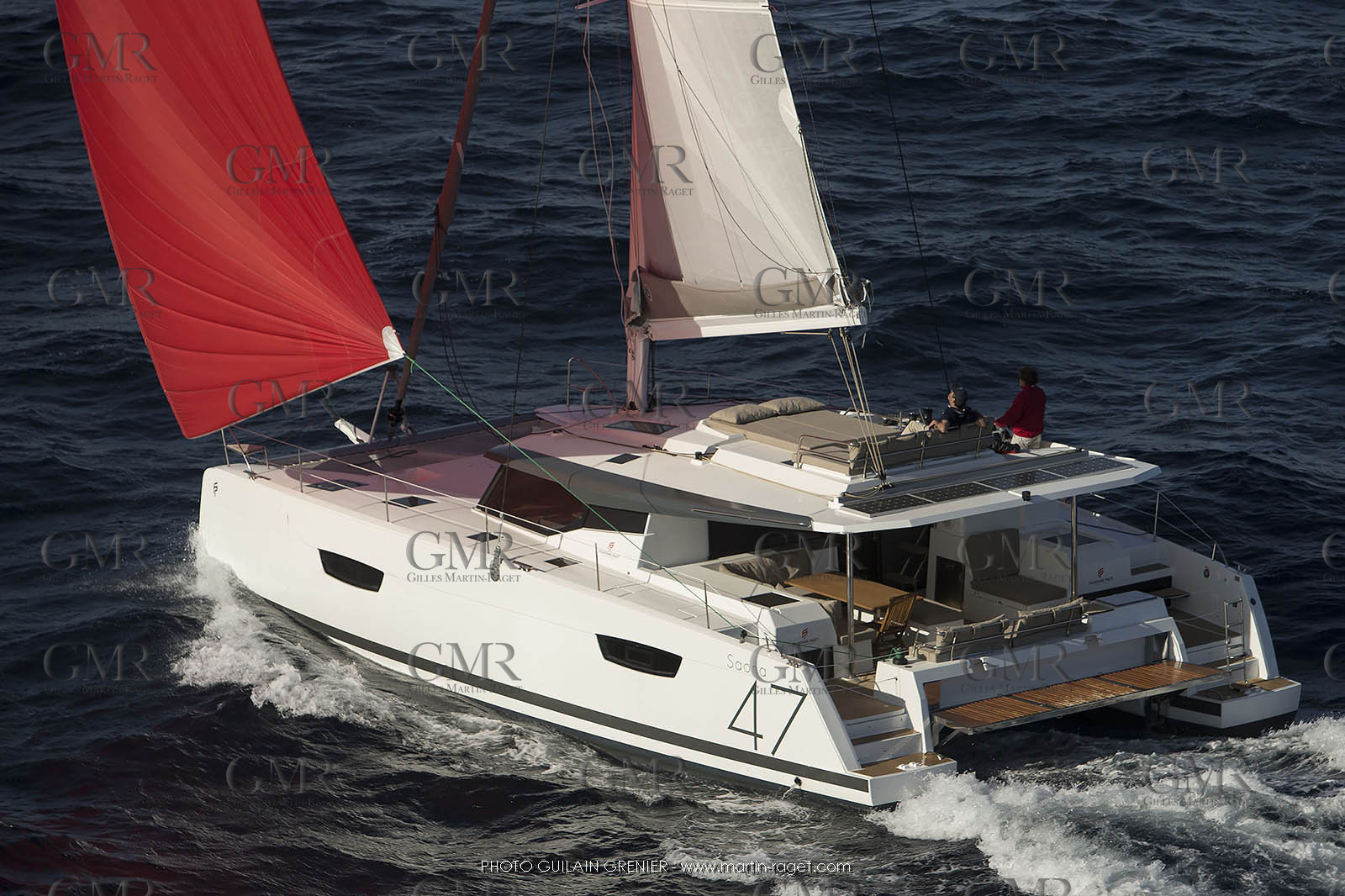 Saona 47 - Fountaine Pajot - shooting helico - 7 6 2017 - Photo Guilain Grenier