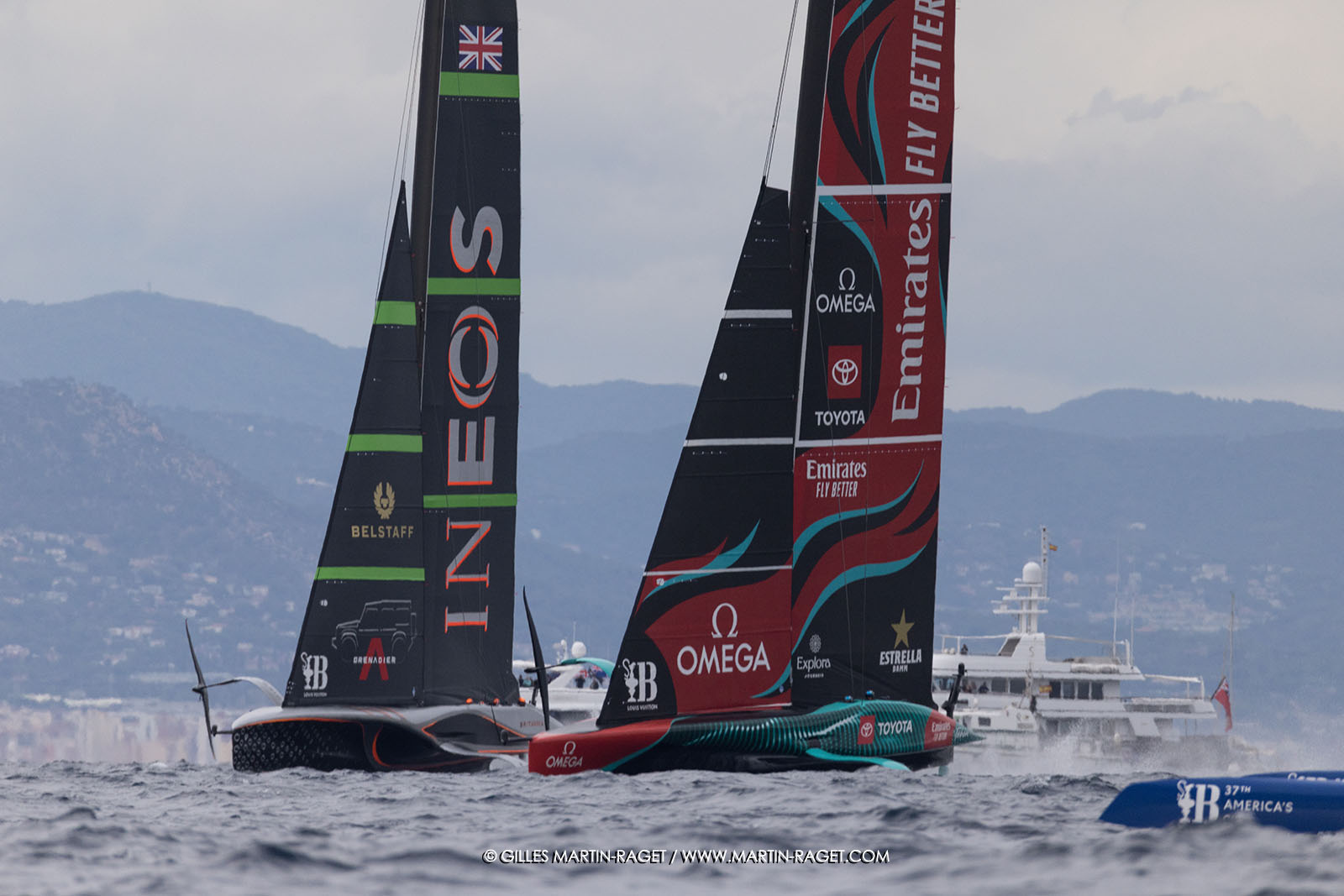 18 10 2024, Barcelona (ESP), Louis Vuitton 37th America's Cup, Final Match, Race Day 5, Race 8