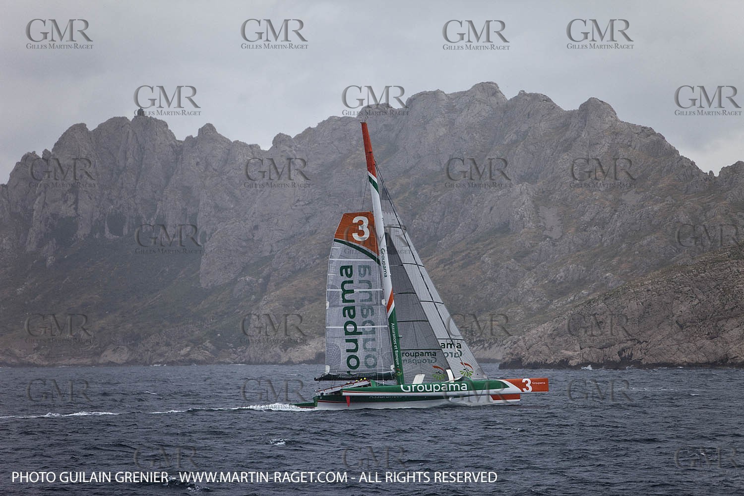 05 14 09 - Marseilles - Mediterranean Record - Groupama 3 - Franck Cammas - G Class - Start from Marseilles to Carthage (Tunisia)