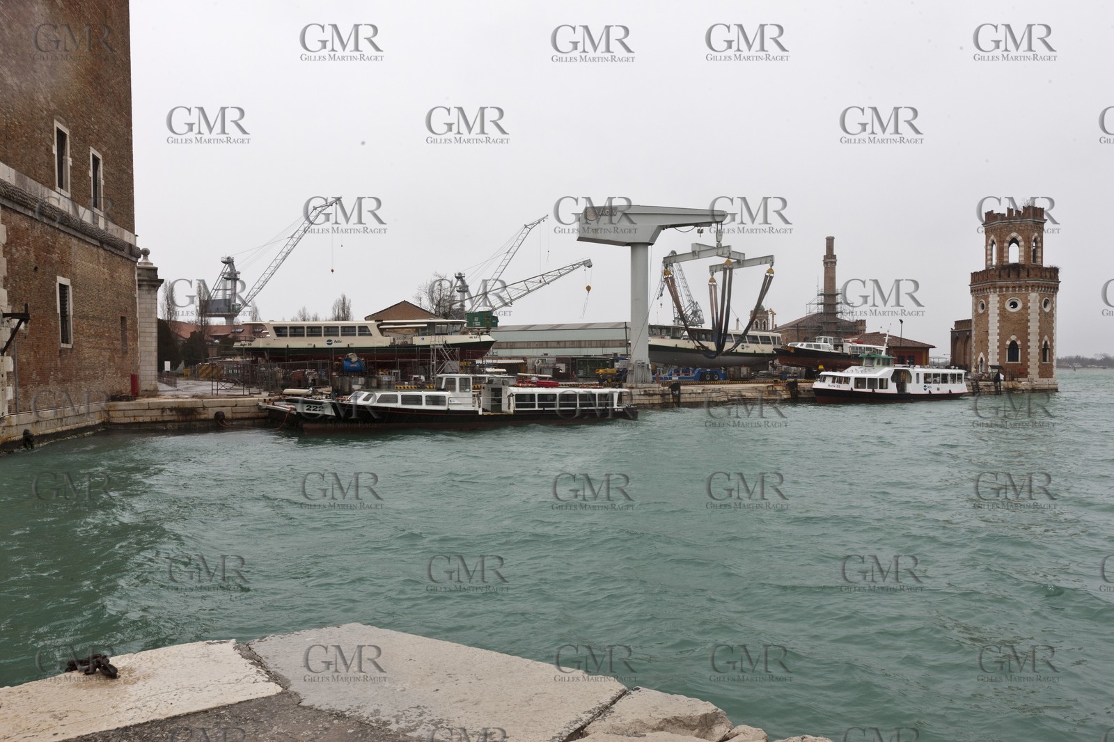 20 02 2012 - Venezia (ITA) - 34th America'sCup - Venezia 2012 America's Cup World Series - The Arsenale where the AC45 moorings, public village, media center and Club 45 will be located