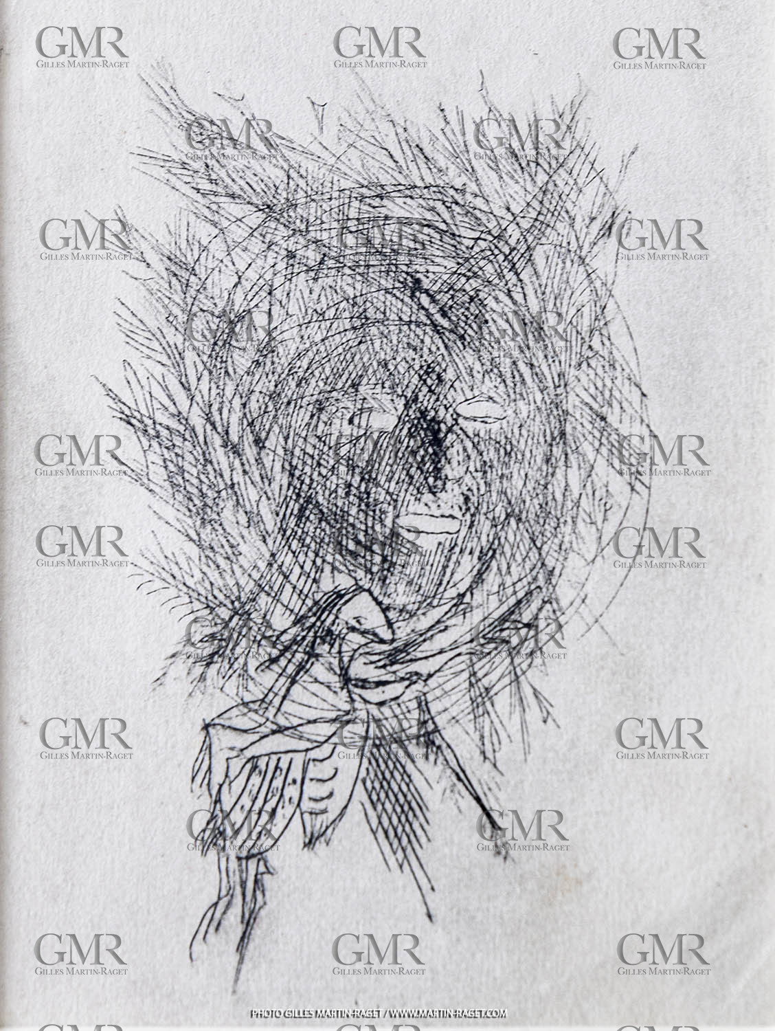 12 07 2020, St Rémy de Provence (FRA, 13) Oeuvre Germaine Richier, gravure