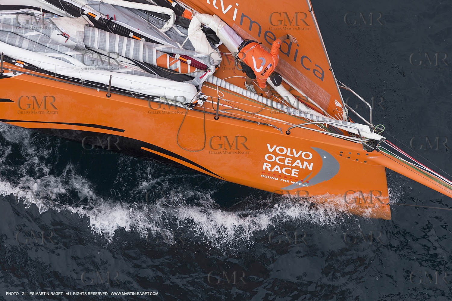 11 10 2014, Alicante (ESP), Volvo Ocean Race 2014-15, Team Alvimedica