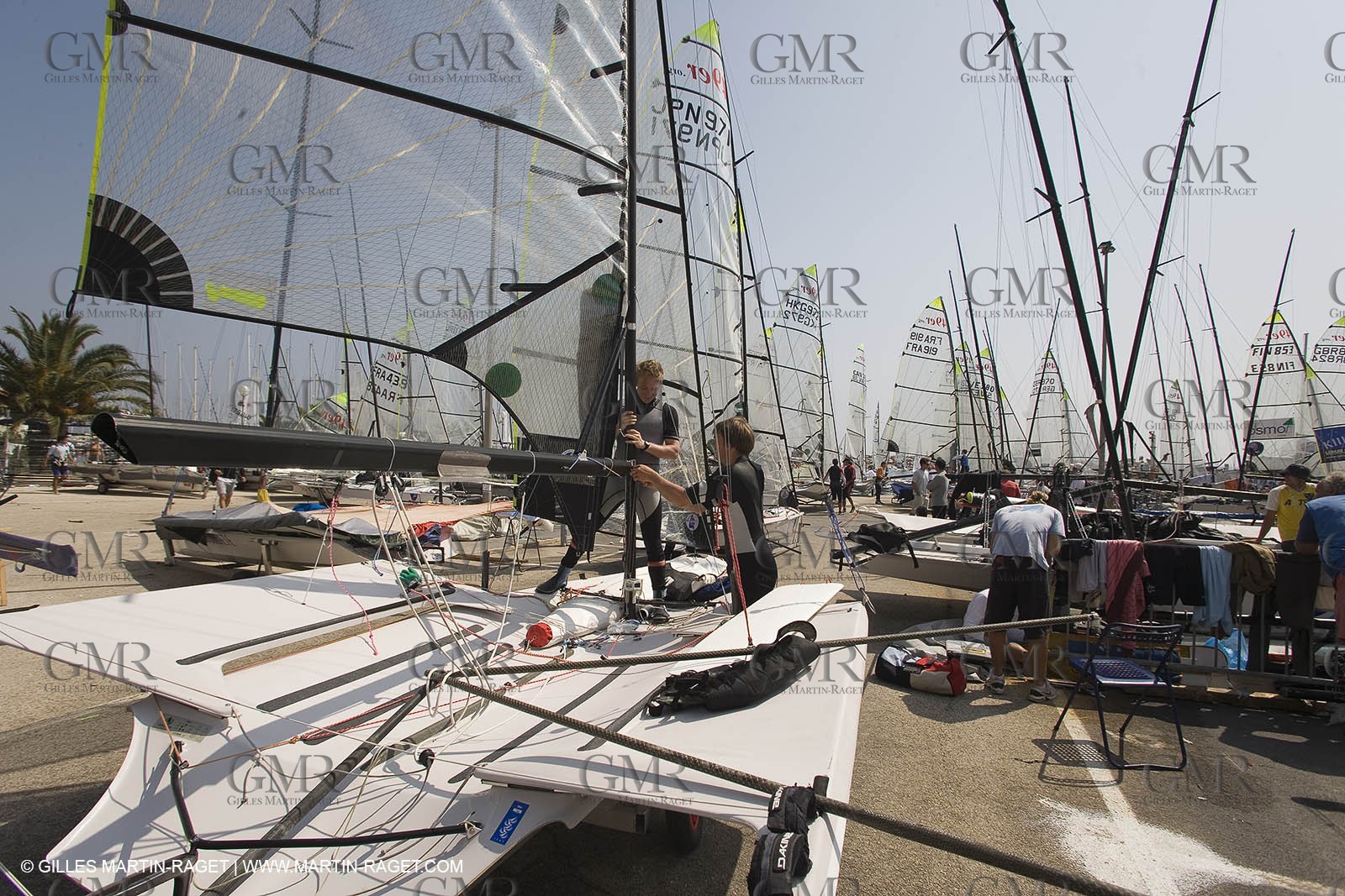 22 04 2007 - 2007 Semaine Olympique Française - Hyères (South of France) - Day 1 - Team France - 49er