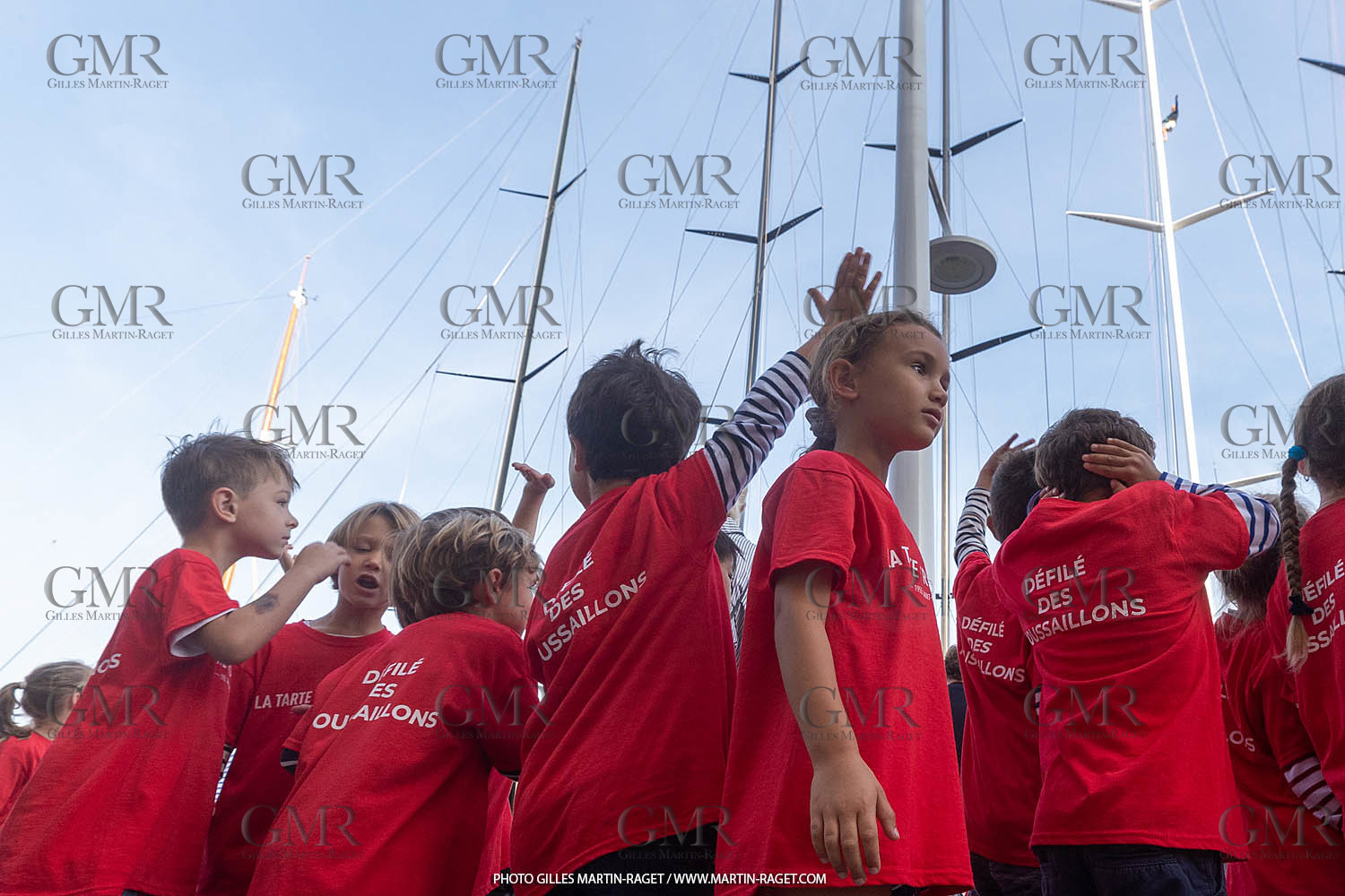 05 10 2023, Saint-Tropez (FRA,83), Les Voiles de Saint-Tropez 2023, Race Day 5, Défilé des minots de St Tropez