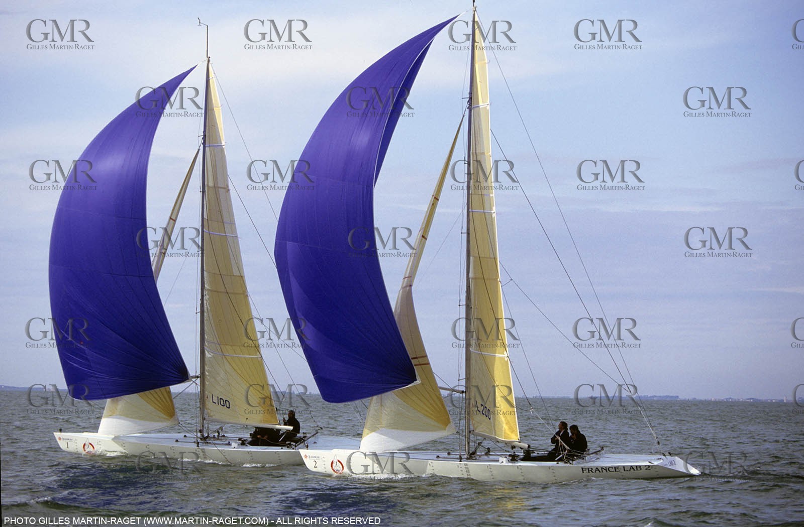 America's cup - San Diego  1995 - Défi français - Mini labs
