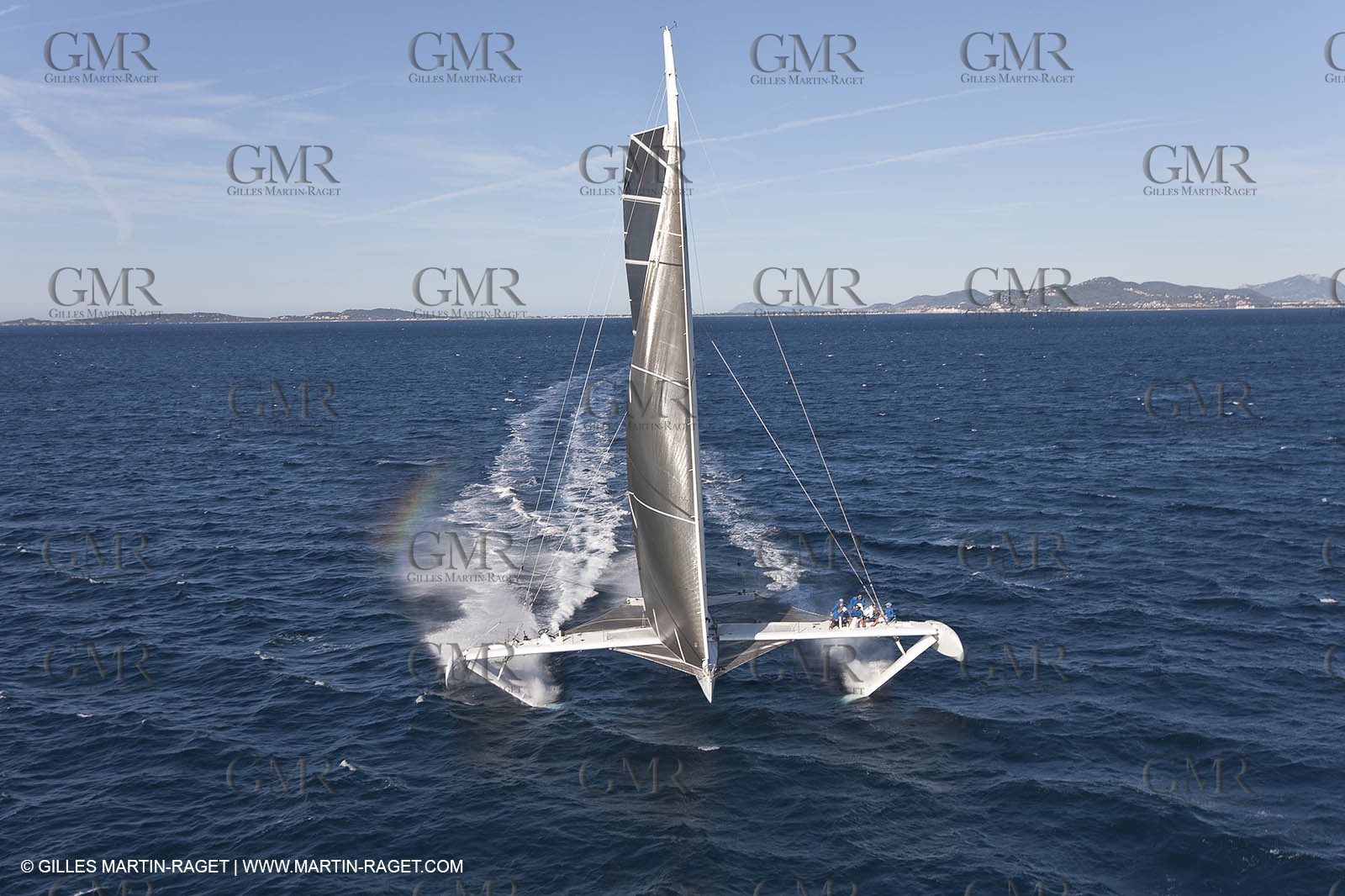 05 09 2009 - Hyères (FRA, 83) Hydroptère beat the overal sailing speed record with a run at 51,36 knts ( subjet to ratification by WSSRC)