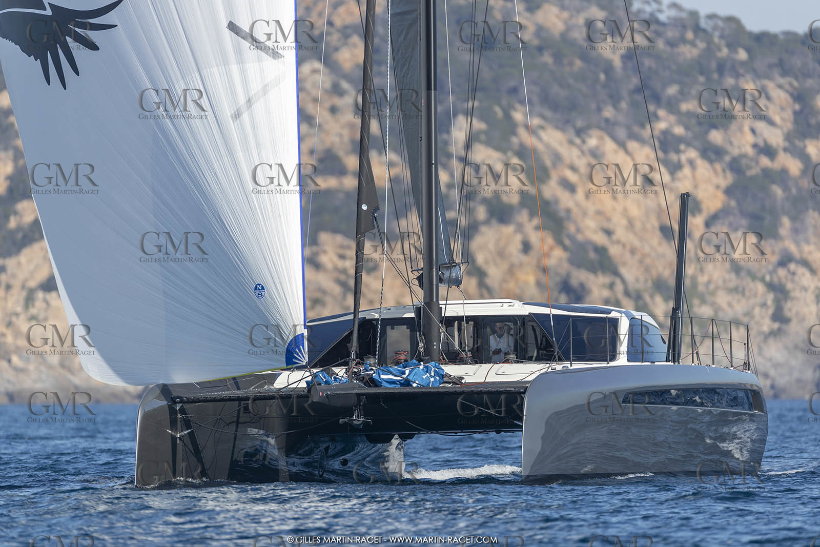 16 02 2019, Porquerolles (FRA,83), Gunboat 68 sail testing  3