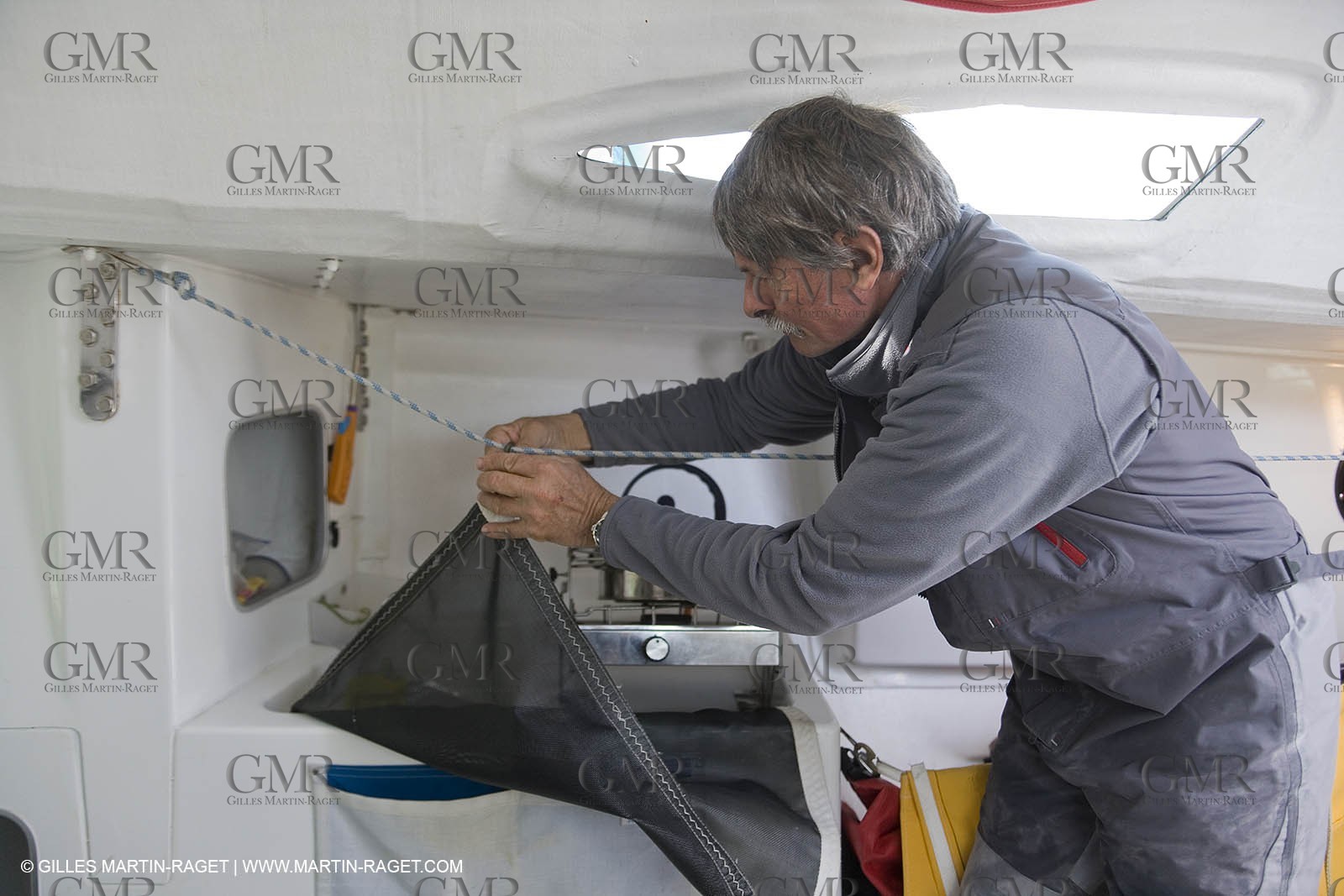 27 03 08- La Grande Motte- (FRA,34) Transat AG2R 2008- Jean-Paul Mouren- Laurent Pellecuer