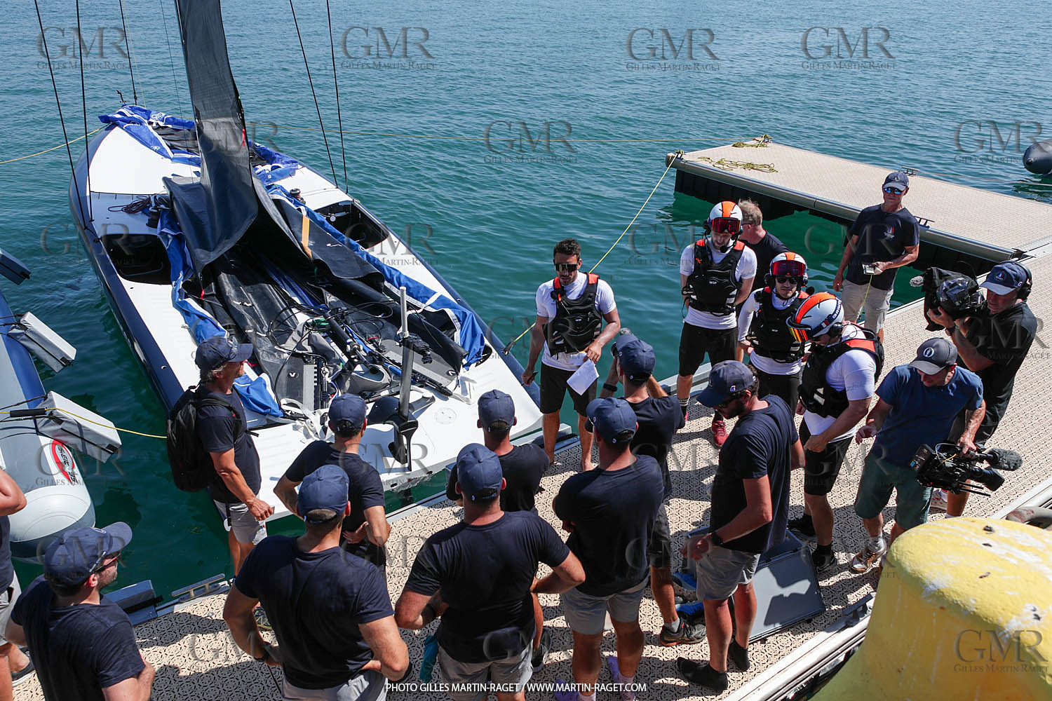 22 08 2023, Barcelona (ESP), 37th America's Cup, Orient Express Racing Team, AC 40 first training