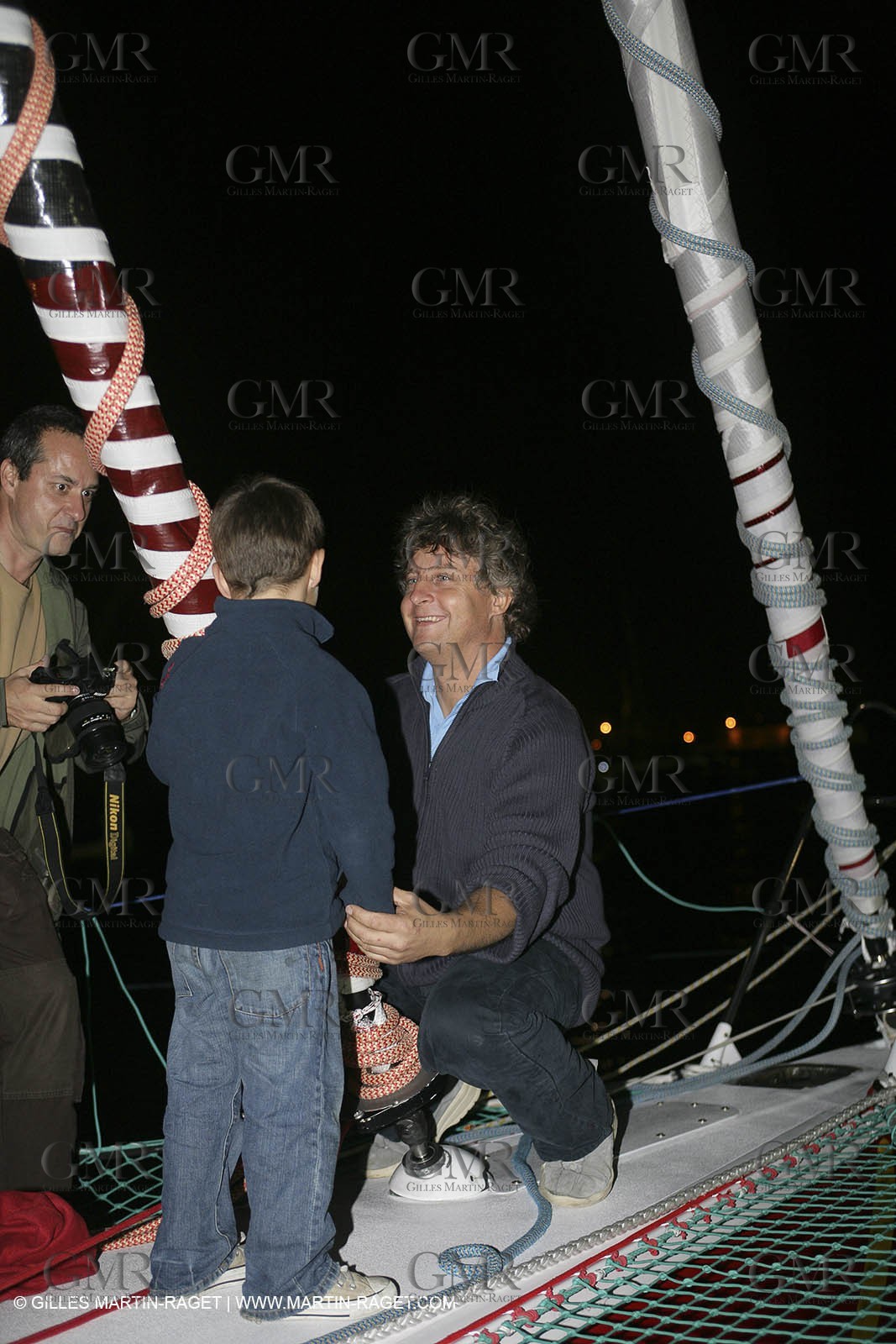 27 10 2006 - Saint Malo (FRA) - Route du Rhum 2006 - Thomas Coville - Sodeb'O - Lock passage