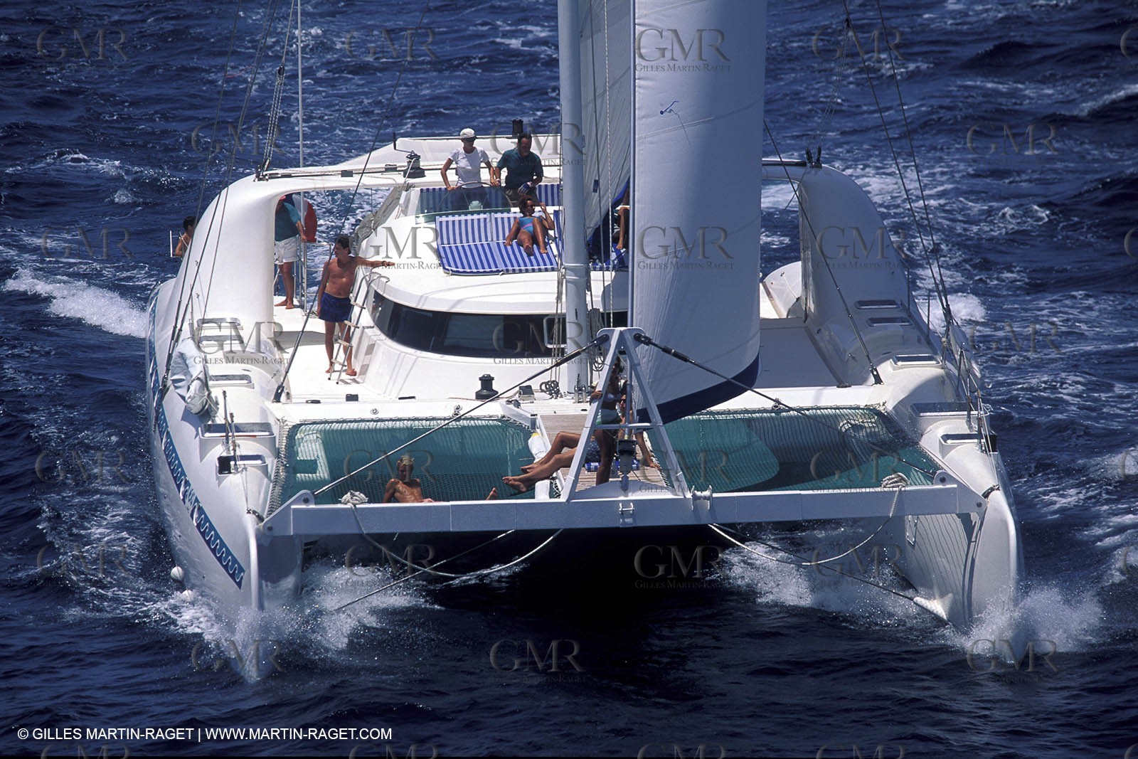 Cruising multihull sailing